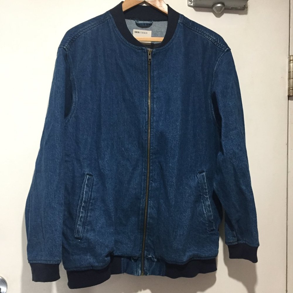 OSOS DENIM BOMBER TALL JACKETS SIZE 6